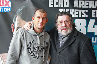 Derry Mathews with Ricky Tomlinson